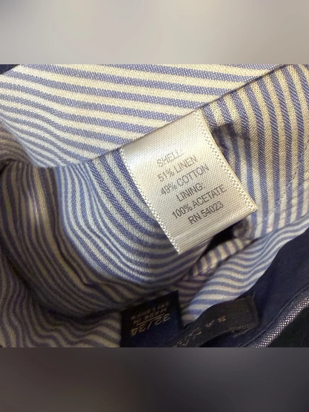 Banana Republic tailored slim fit size 32 x 34 linen blend pants